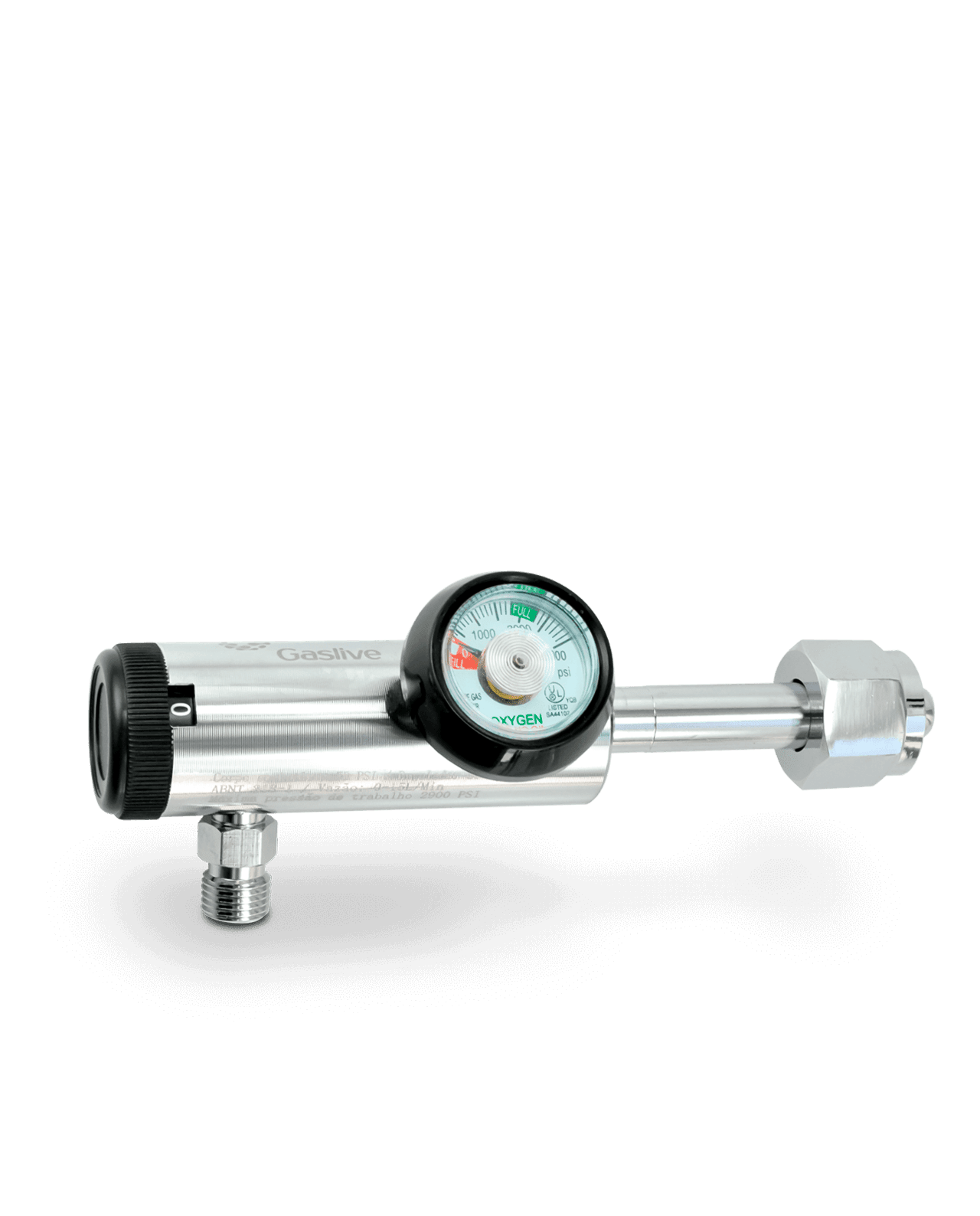Regulador de Oxigênio com Fluxômetro Tipo Click – 15LPM - Capital Médica Ltda