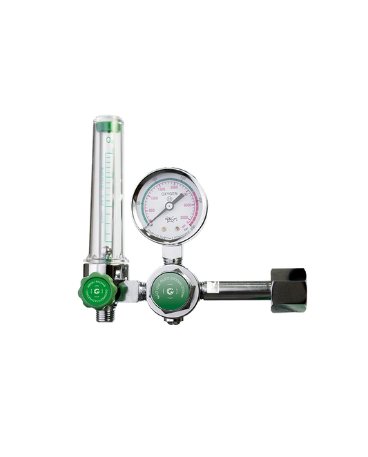 Regulador de Pressão com Fluxometro para Oxigênio Medicinal
