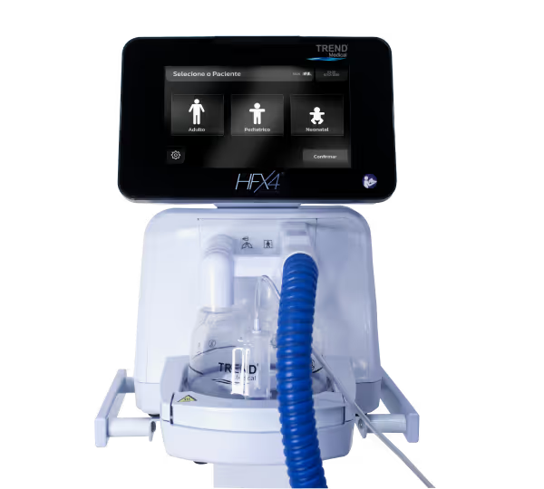 Umidificador aquecido com gerador de fluxo integrado HFX4 Trend Medical