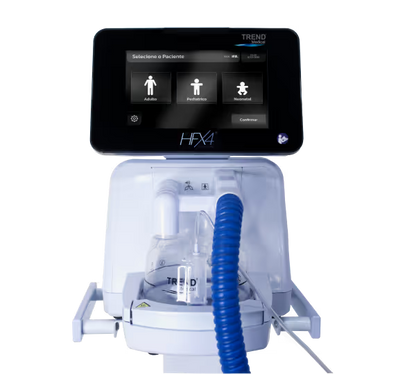 Umidificador aquecido com gerador de fluxo integrado HFX4 Trend Medical