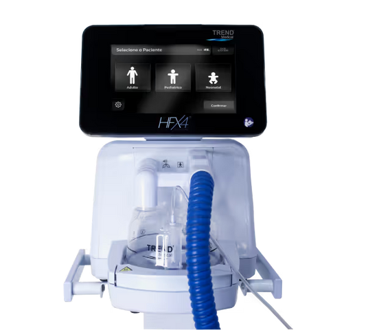 Umidificador aquecido com gerador de fluxo integrado HFX4 Trend Medical
