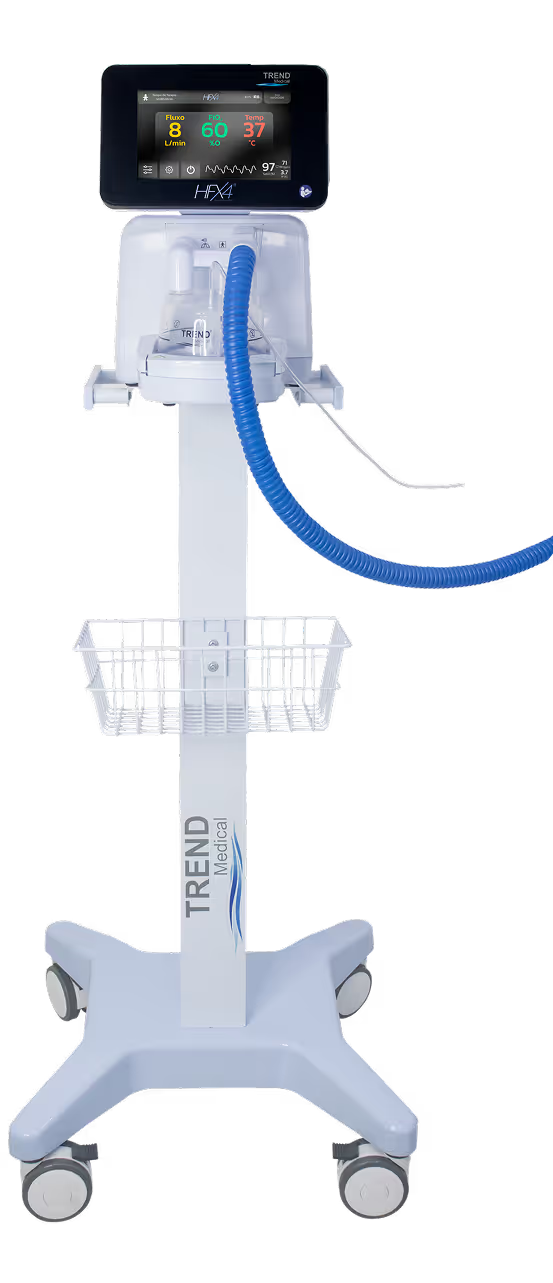 Umidificador aquecido com gerador de fluxo integrado HFX4 Trend Medical