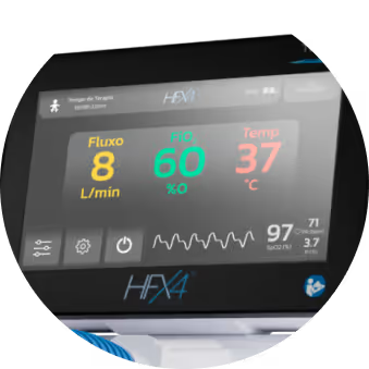 Umidificador aquecido com gerador de fluxo integrado HFX4 Trend Medical
