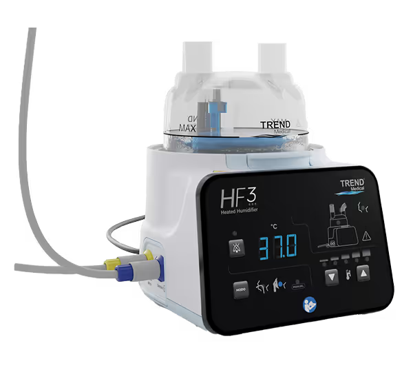 Umidificador aquecido servocontrolado HF3 Trend Medical