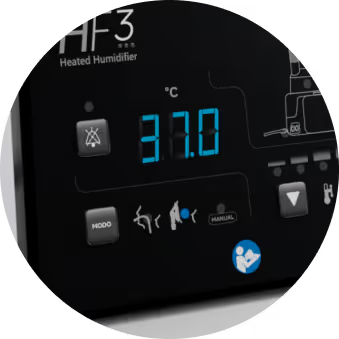 Umidificador aquecido servocontrolado HF3 Trend Medical