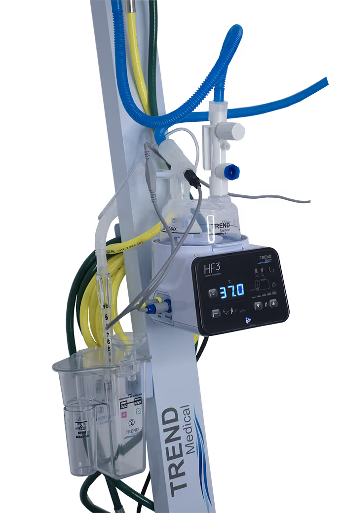 Umidificador aquecido servocontrolado HF3 Trend Medical