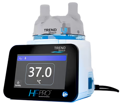 Umidificador aquecido servocontrolado com touchscreen HFPro Trend Medical