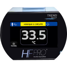 Umidificador aquecido servocontrolado com touchscreen HFPro Trend Medical