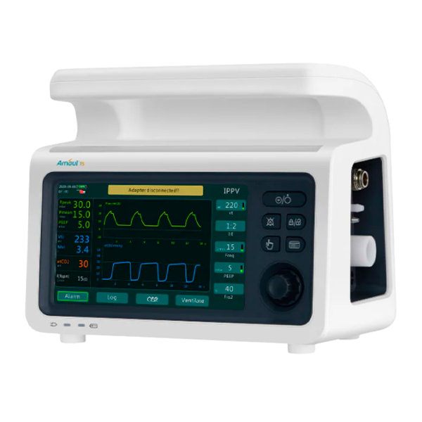 Ventilador Pulmonar de Transporte e Emergência Amoul T5