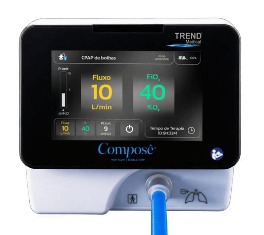 Alto Fluxo e Cpap Bolha Neonatal Composê Trend Medical - Capital Médica Ltda