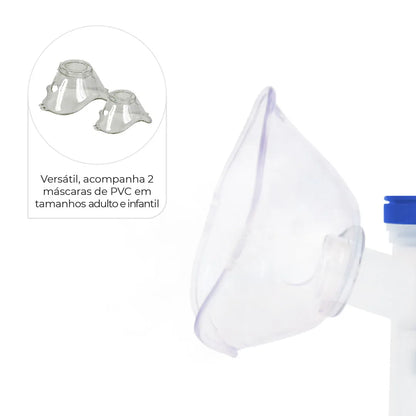 Nebulizador Inalador de Ar Comprimido Adulto e Infantil