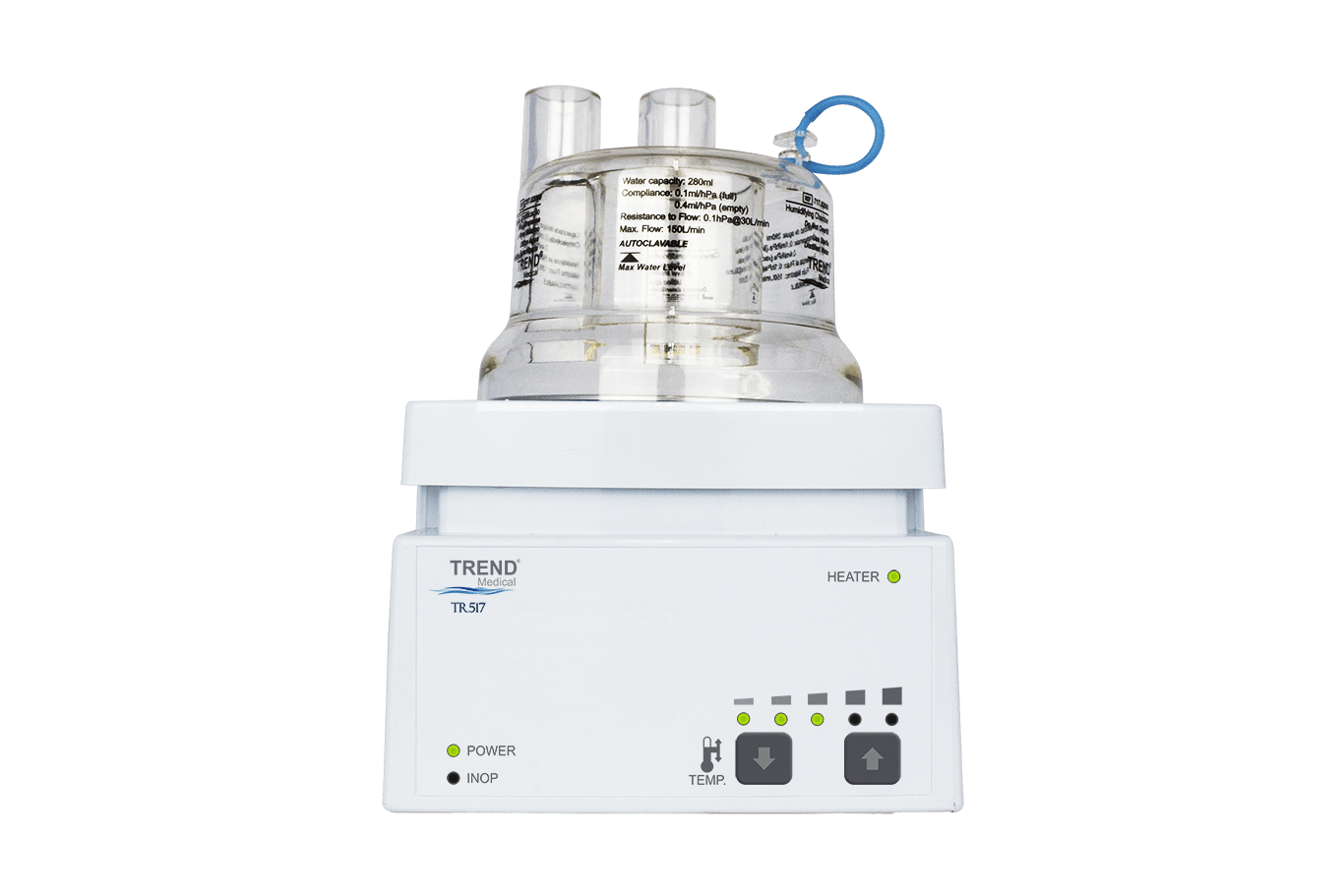 Umidificador Aquecido para ventilação mecânica TR517 - Capital Médica Ltda